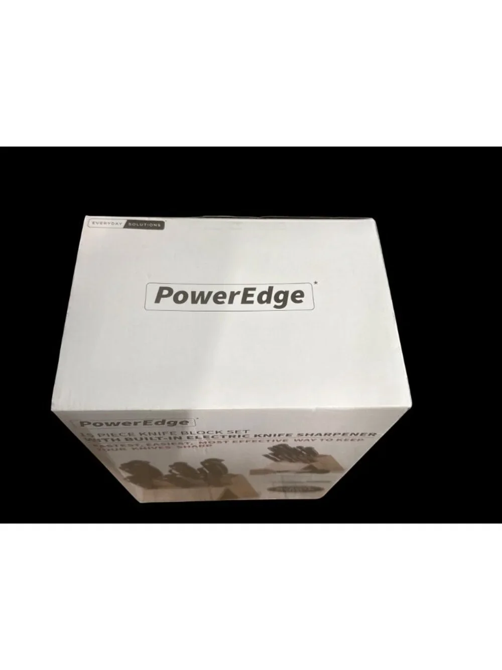 PowerEdge 15-Piece Knife Block Set W/ Built-In Electric Sharpener New in Box